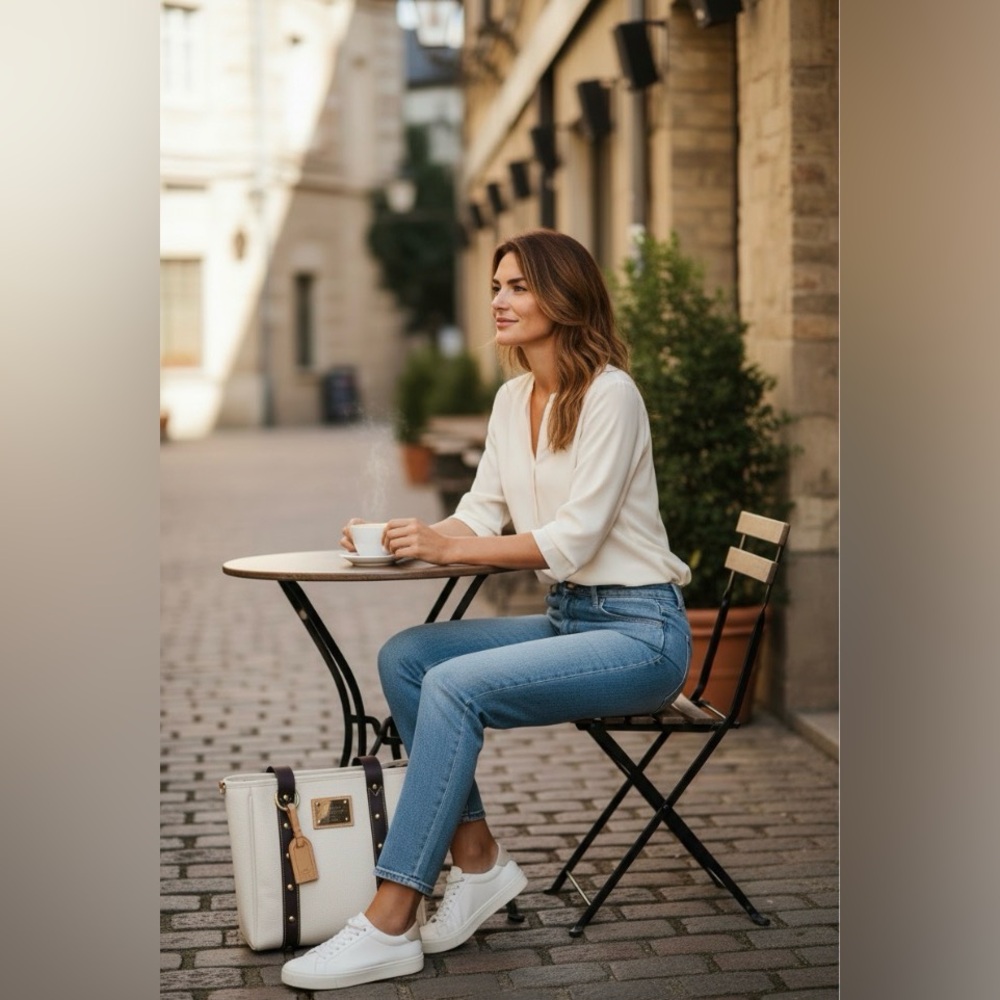 Louis Vuitton Canvas Antigua Cabas MM Tote